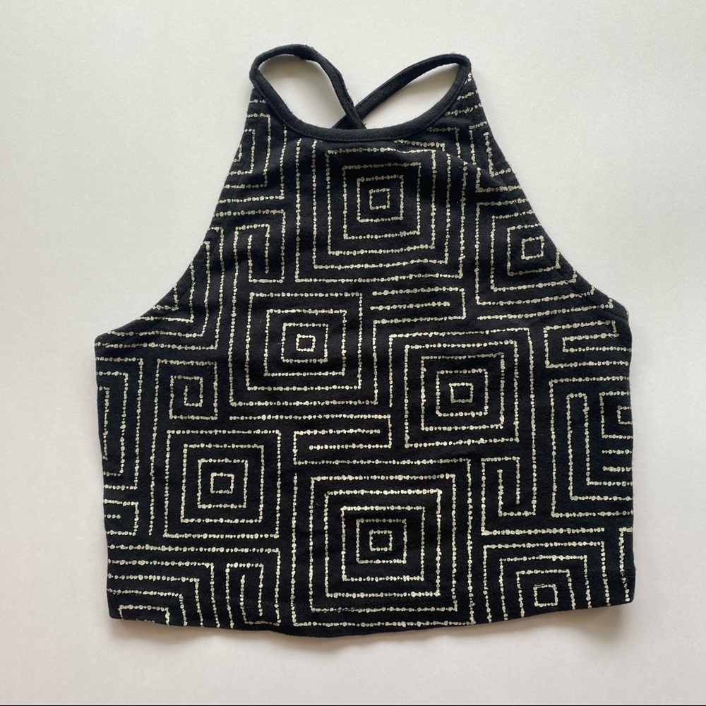 Roxy High Neck Crop Top